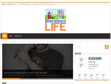 Tablet Screenshot of blackburnlife.com